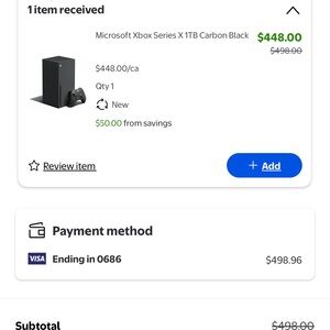 Microsoft Xbox Series X 1TB Console - Black